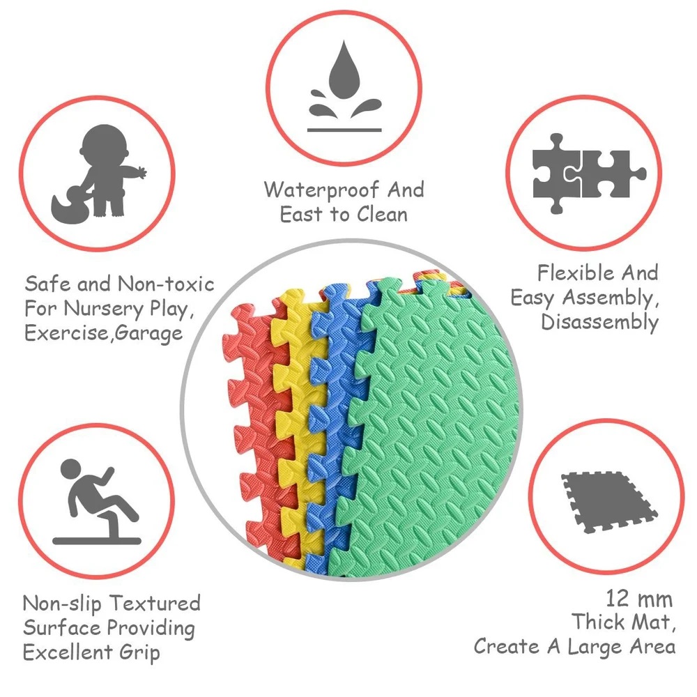 ANTI-SKID EVA MAT - 12 MM (4 PCS SET)